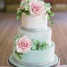 Мятный свадебный торт №129774
