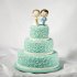 Мятный свадебный торт №129780