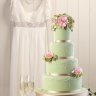 Мятный свадебный торт №129782