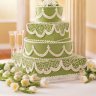 Оливковый свадебный торт №129804
