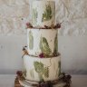 Оливковый свадебный торт №129810