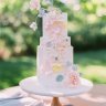 Пастельный свадебный торт №129845