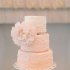 Персиковый свадебный торт №129860