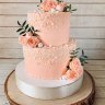 Персиковый свадебный торт №129866