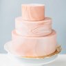 Персиковый свадебный торт №129867