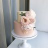 Пудровый свадебный торт №129873