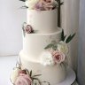 Пудровый свадебный торт №129876