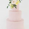 Розовый свадебный торт №129933