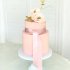 Розовый свадебный торт №129935