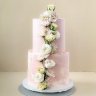 Розовый свадебный торт №129936