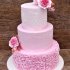 Розовый свадебный торт №129943