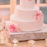 Розовый свадебный торт №129948