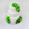 Салатовый свадебный торт №129976