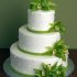 Салатовый свадебный торт №129978