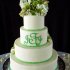 Салатовый свадебный торт №129979