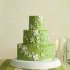 Салатовый свадебный торт №129980