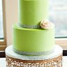 Салатовый свадебный торт №129980
