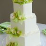 Салатовый свадебный торт №129985