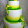 Салатовый свадебный торт №129986