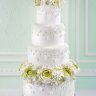 Салатовый свадебный торт №129989