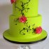 Салатовый свадебный торт №129989