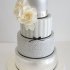Серебряный свадебный торт №129999