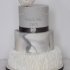 Серый свадебный торт №130012
