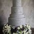 Серый свадебный торт №130015