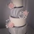 Серый свадебный торт №130018