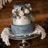 Серый свадебный торт №130020