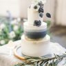 Серый свадебный торт №130020