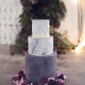 Серый свадебный торт №130025