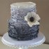 Серый свадебный торт №130025