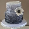 Серый свадебный торт №130027