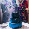 Синий свадебный торт №130041