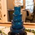 Синий свадебный торт №130043