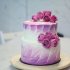 Сиреневый свадебный торт №130053