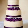 Сиреневый свадебный торт №130057