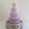 Сиреневый свадебный торт №130059
