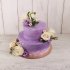 Сиреневый свадебный торт №130063