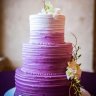 Сиреневый свадебный торт №130063