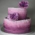 Сиреневый свадебный торт №130065