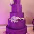 Сиреневый свадебный торт №130066