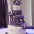 Сиреневый свадебный торт №130069