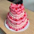 Свадебный торт фуксия №130087
