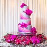 Свадебный торт фуксия №130090