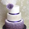 Фиолетовый свадебный торт №130096