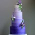 Фиолетовый свадебный торт №130100