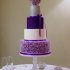 Фиолетовый свадебный торт №130107