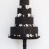 Черный свадебный торт №130133